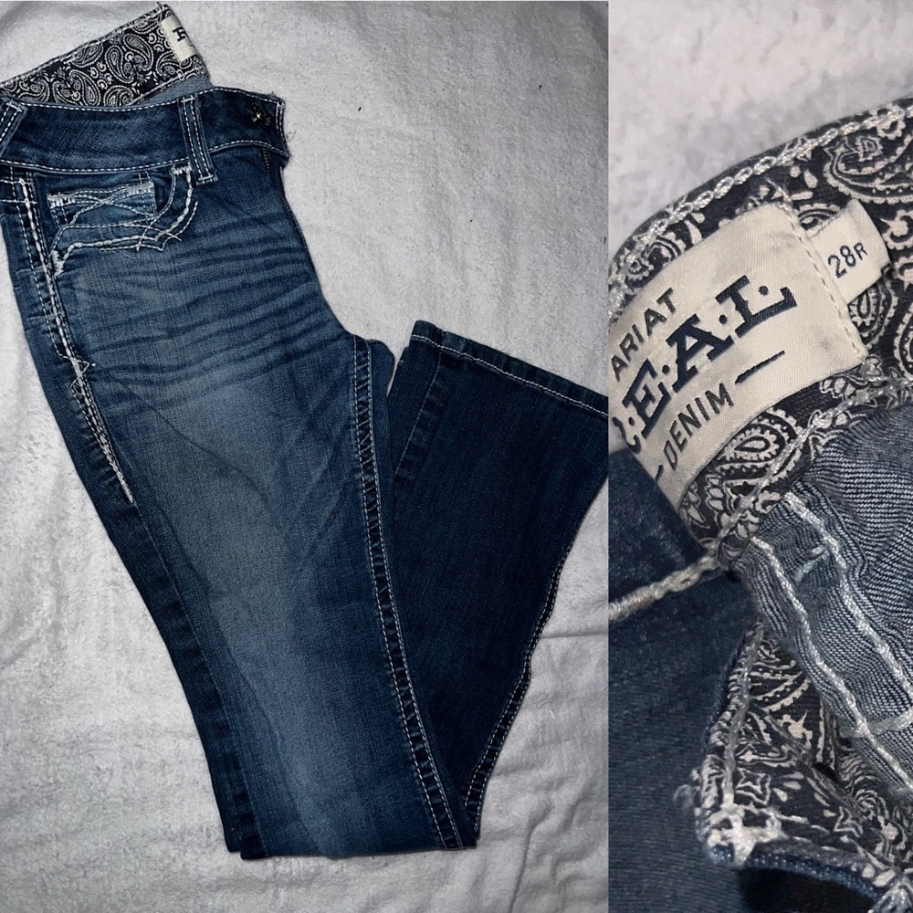Ariat Women's Dark Blue Boot Cut Jeans